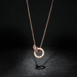 Xanthe | Roman Numeral Charm Necklace