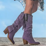 Amelia | Classic Western Fringe Boots