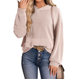Olivia | Relaxed Twisted Hood Pullover Sweatshirt