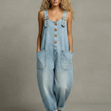 Emma - Stylish Denim Jumpsuit With Pockets