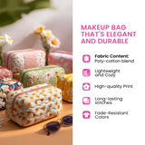 Vintage-Inspired Quilted Cosmetic Bag - Model NCU0PT9434