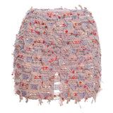 Tamara | Chic Fringe Detail High-Waist Mini Skirt