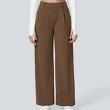 Caitlin | Casual High Waist Straight Leg Pants