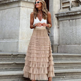 Felicity | Elegant Maxi Layered Cake Skirt