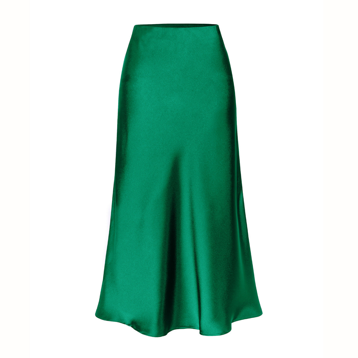 Yasmin | Elegant High Waist Side Slit Midi Skirt
