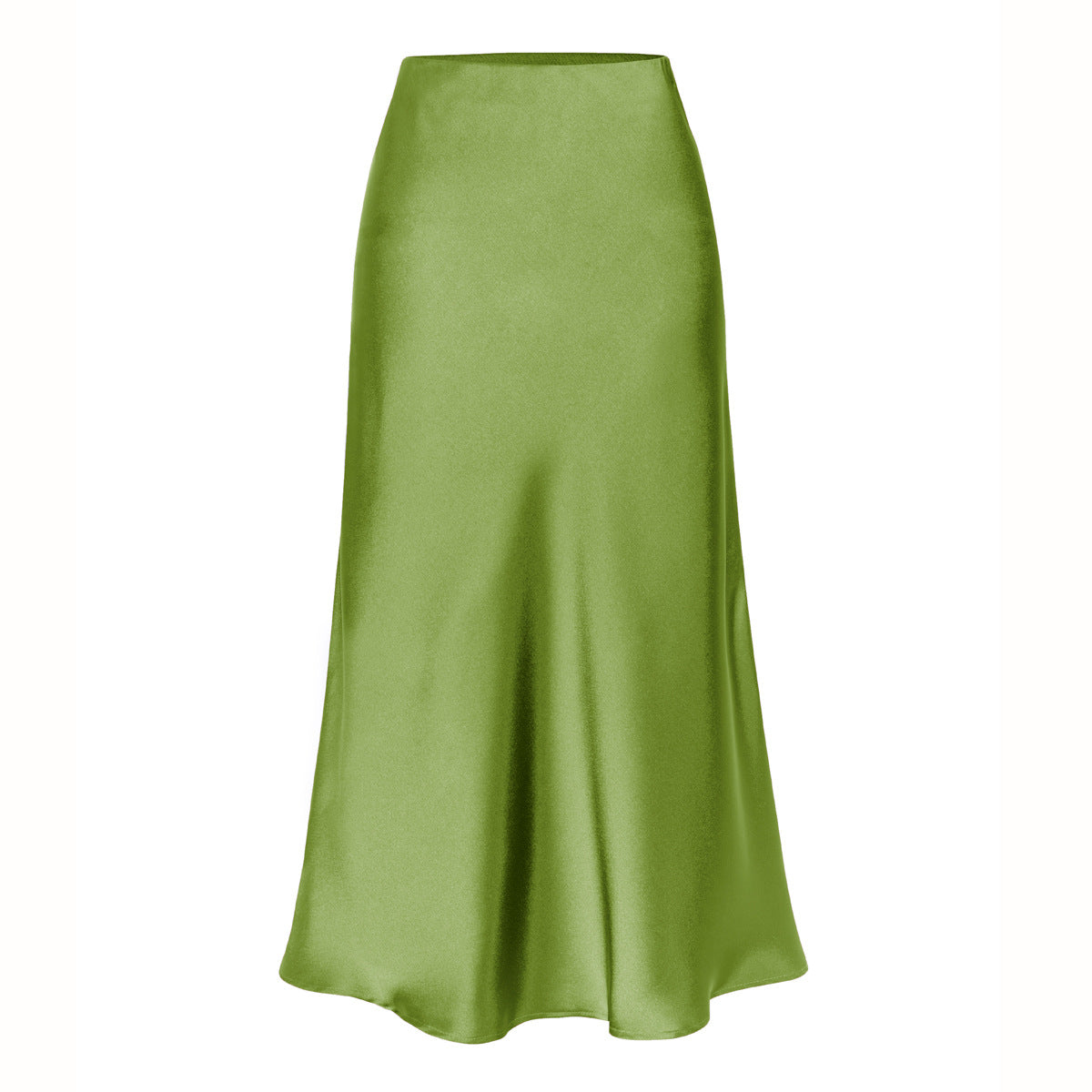 Yasmin | Elegant High Waist Side Slit Midi Skirt