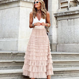 Felicity | Elegant Maxi Layered Cake Skirt