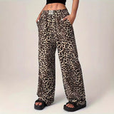Millie | Comfy Straight-Leg Leopard Print Pants