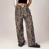 Millie | Comfy Straight-Leg Leopard Print Pants
