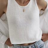 Riley | Casual Round Neck Vest Pullover Top