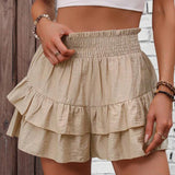 Sabrina | Casual Ruffle Tiered Boho Shorts
