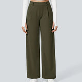 Caitlin | Casual High Waist Straight Leg Pants