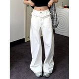 Ruby | Elegant Lace-Trimmed Wide-Leg Jeans