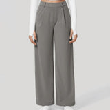 Caitlin | Casual High Waist Straight Leg Pants