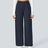 Caitlin | Casual High Waist Straight Leg Pants