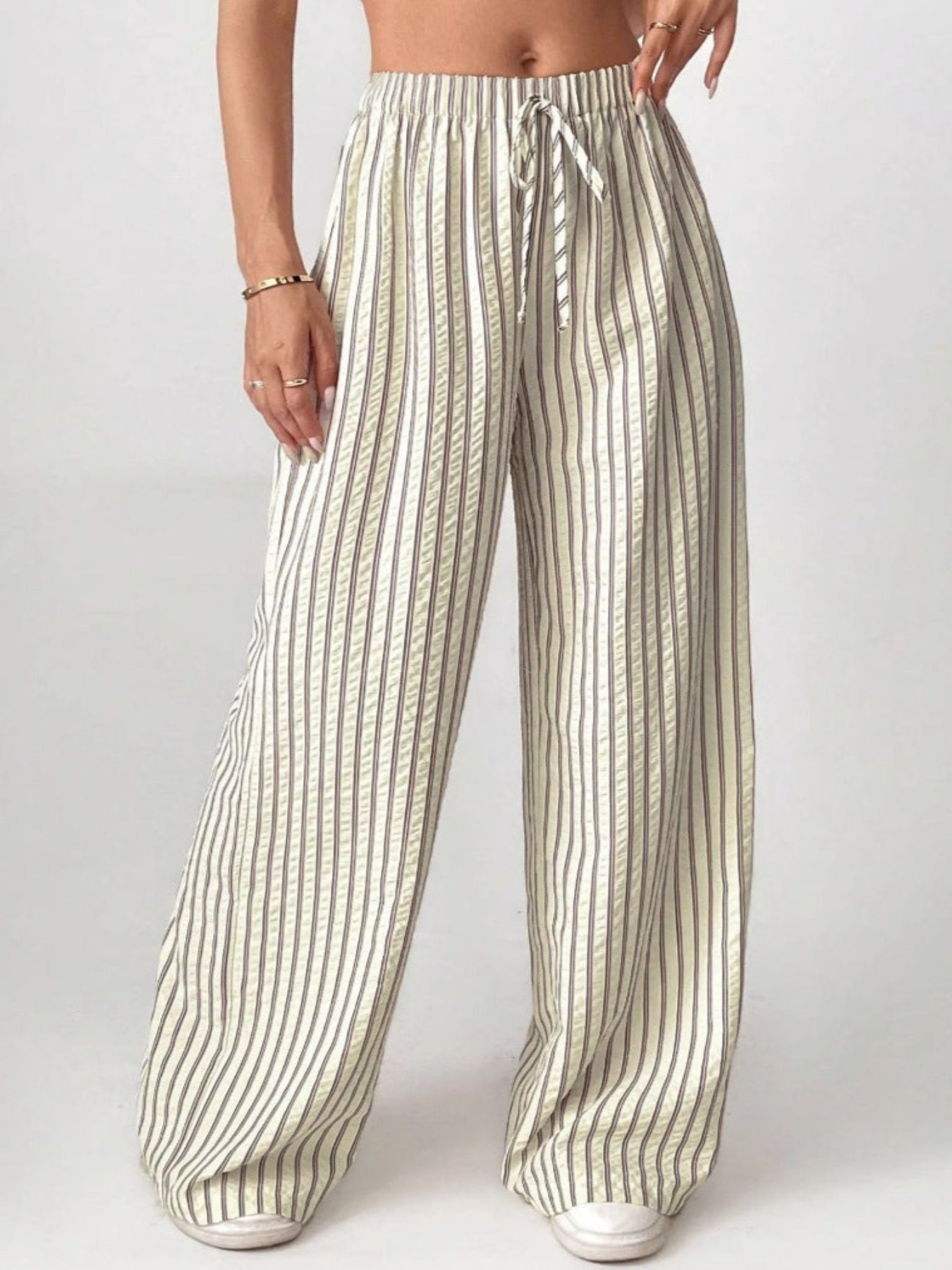 Brooke | Simple Summer Striped Relaxed Fit Buttom