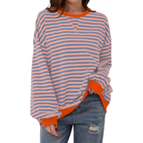 Zara | Relaxed Striped Lantern Sleeve Hoodie