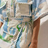 Zoe | Chic patchwork set