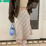 Jacinta | Classic Plaid Midi Skirt