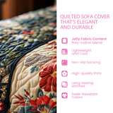 Rustic PawPrints Quilted Sofa Cover - Trail Design NCU0PTT3026