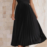 Sina | Elegant pleated dress
