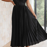 Sina | Elegant pleated dress
