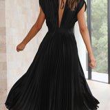 Sina | Elegant pleated dress