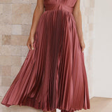 Sina | Elegant pleated dress
