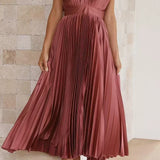 Sina | Elegant pleated dress