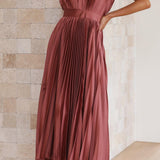 Sina | Elegant pleated dress