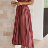 Sina | Elegant pleated dress