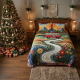 Vintage-Inspired 3-Piece Travel-Themed Bedding Set