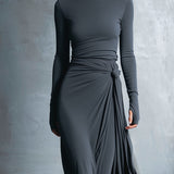 Naiara - Side Knot Maxi Dress