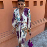 Valeria - Elegant V-Neck Dress