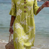 Elizabeth | Floral Print Casual Dress for Women