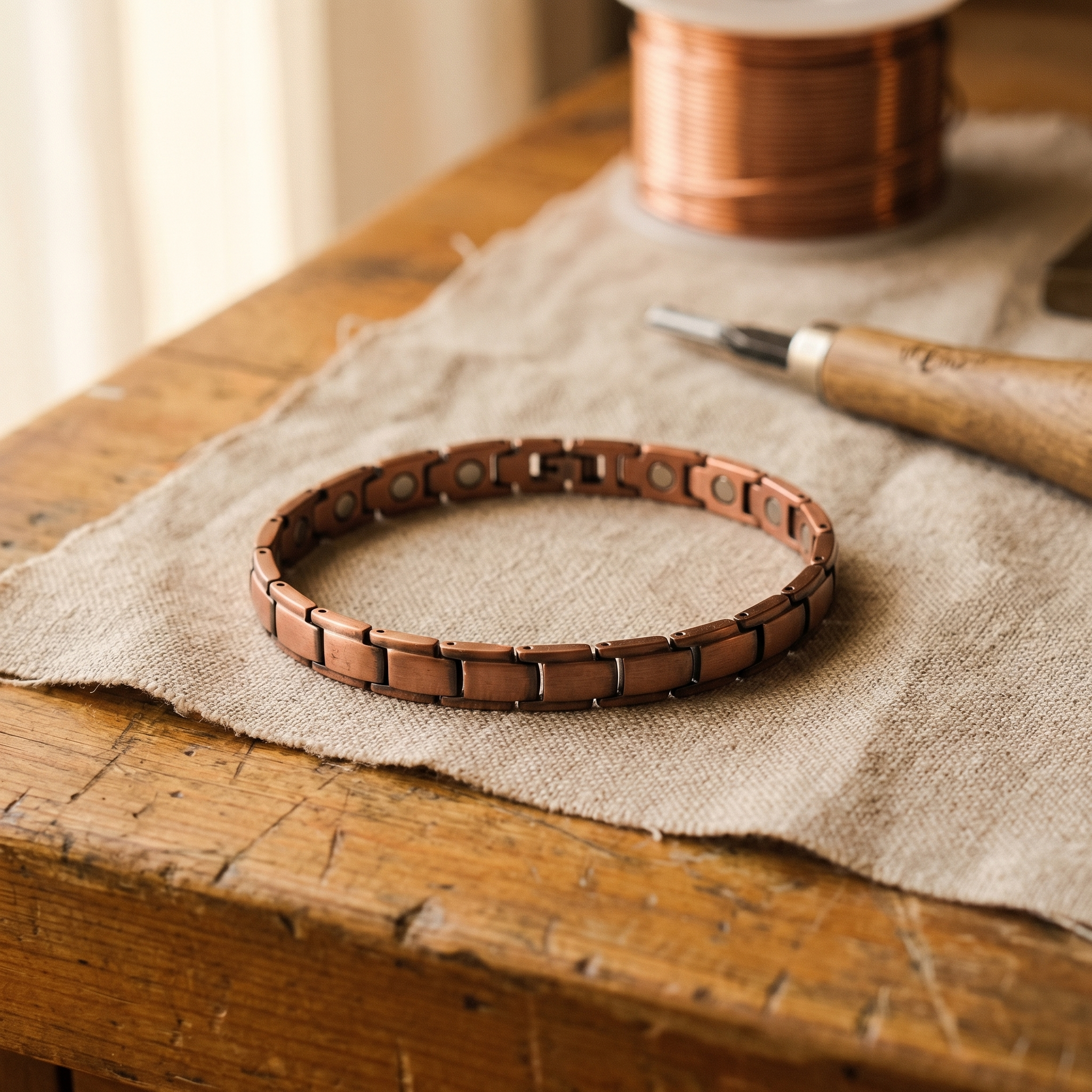 Cotton | Copper Bracelet
