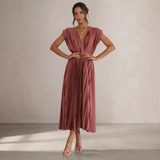 Sina | Elegant pleated dress