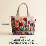 Spacious and Lightweight Women's Tulip Garden Tote