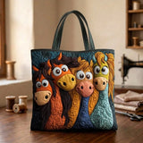 Spacious and Lightweight Quilted Bag Featuring Enchanting Ponies