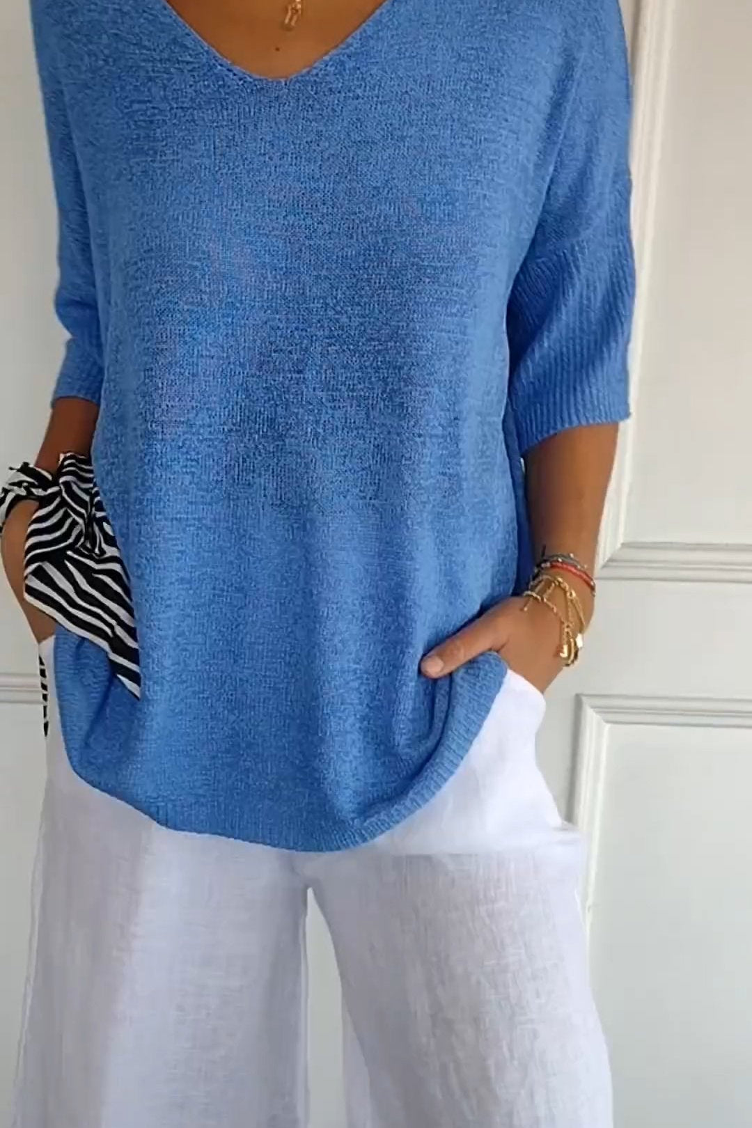 Isabelle | Casual V-Neck Top