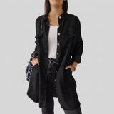 Gemma - Long Sleeve Denim Shirt Dress