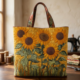 Elegant and Functional Sunflower Handbag