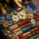 Floral Print Quilted Bag – Perfect for Book Lovers