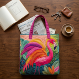 Quilted Rainbow Flamingo Bag – Perfect Gift Option