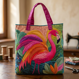 Quilted Rainbow Flamingo Bag – Perfect Gift Option