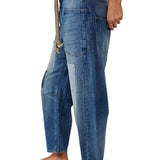 Aria - Patchwork Drawstring Jeans
