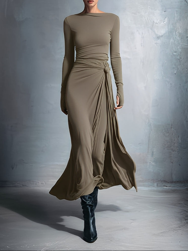 Naiara - Side Knot Maxi Dress